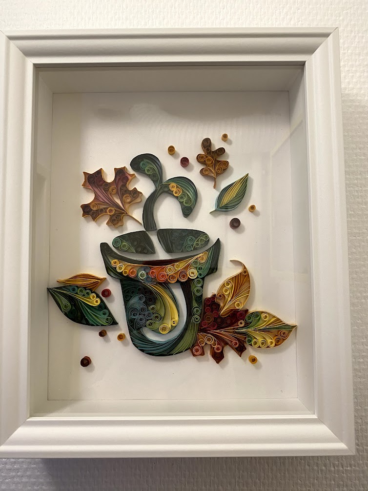 AUTOMNE QUILLING TABLEAU AUTOMNE