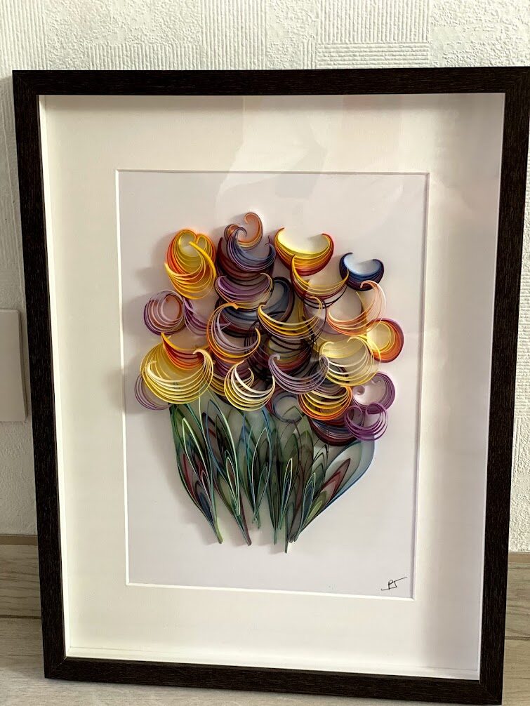 BOUQUET DE TULIPES QUILLING BOUQUET TULIPES