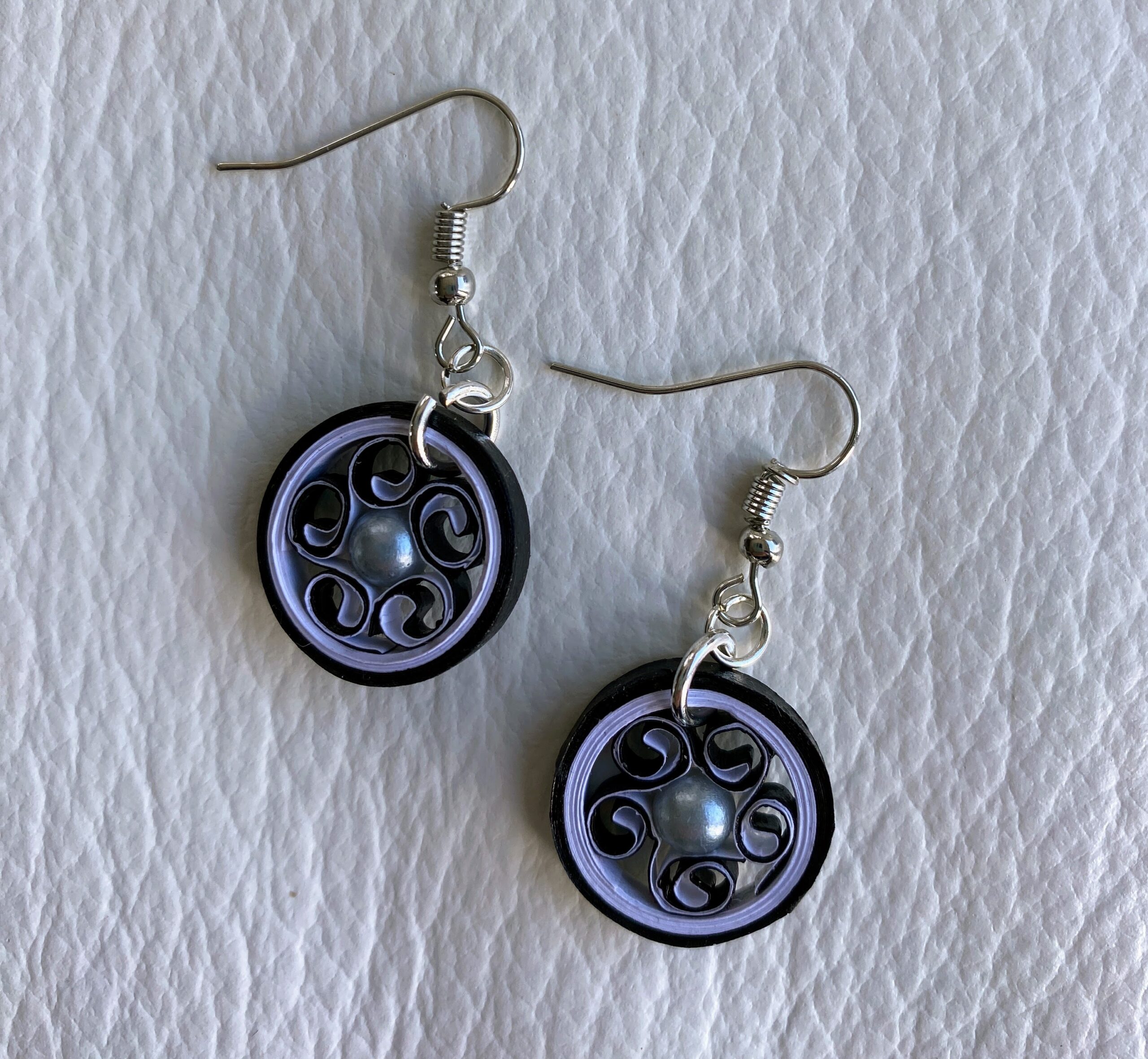 BOUCLES ROUES PERLEES QUILLING BOUCLES ROUES PERLEES
