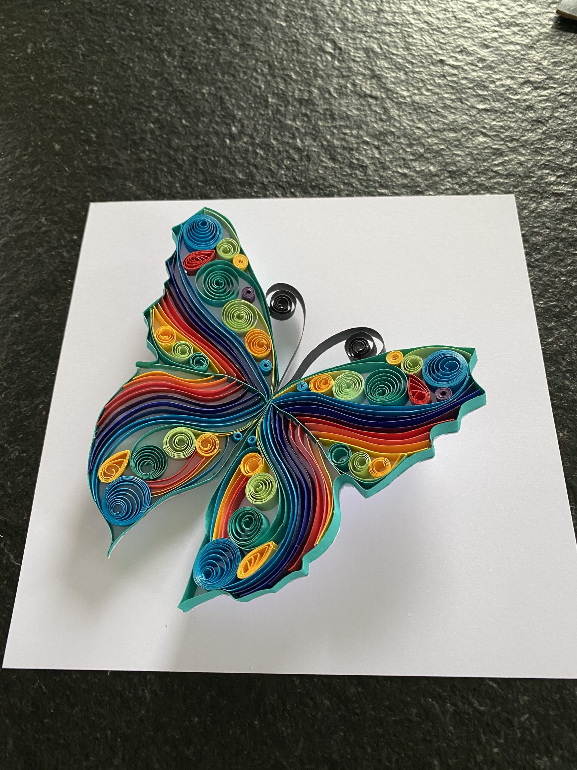PAPILLON EMERAUDE 3D QUILLING PAPILLON VERT EMERAUDE