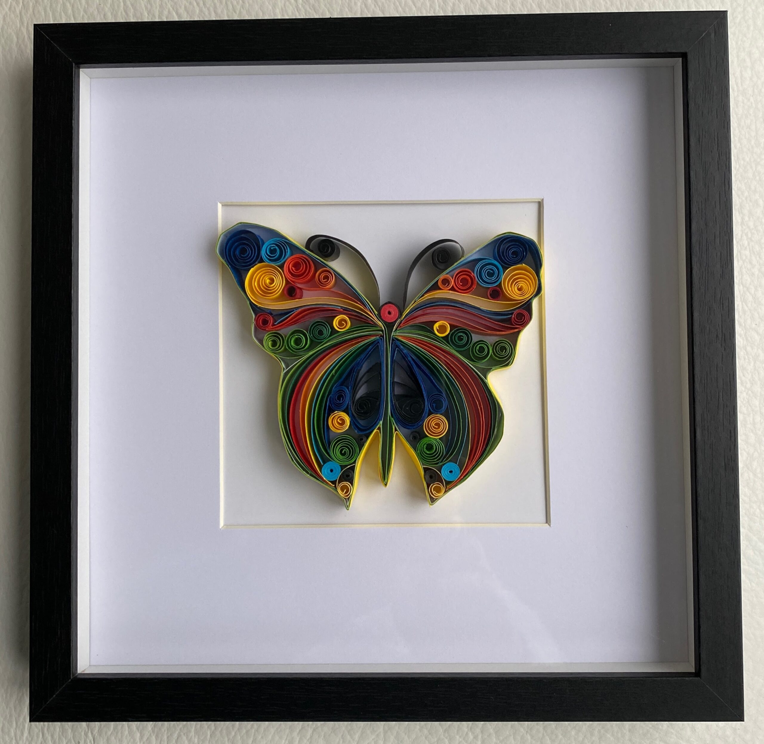 PAPILLON ENCADRE NOIR QUILLING PAPILLON ENCADRE NOIR