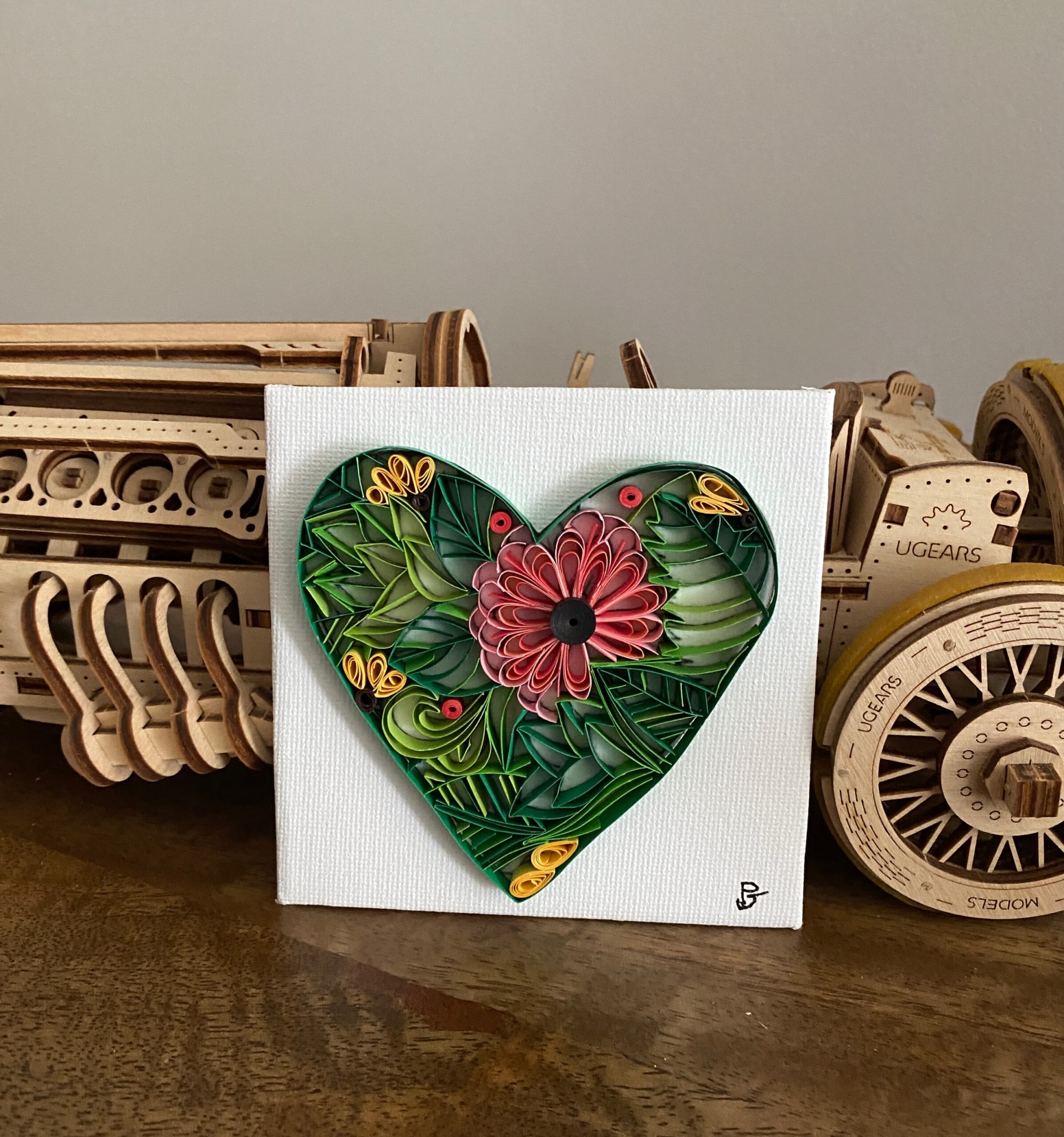 COEUR PRINTANIER QUILLING COEUR PRINTANIER