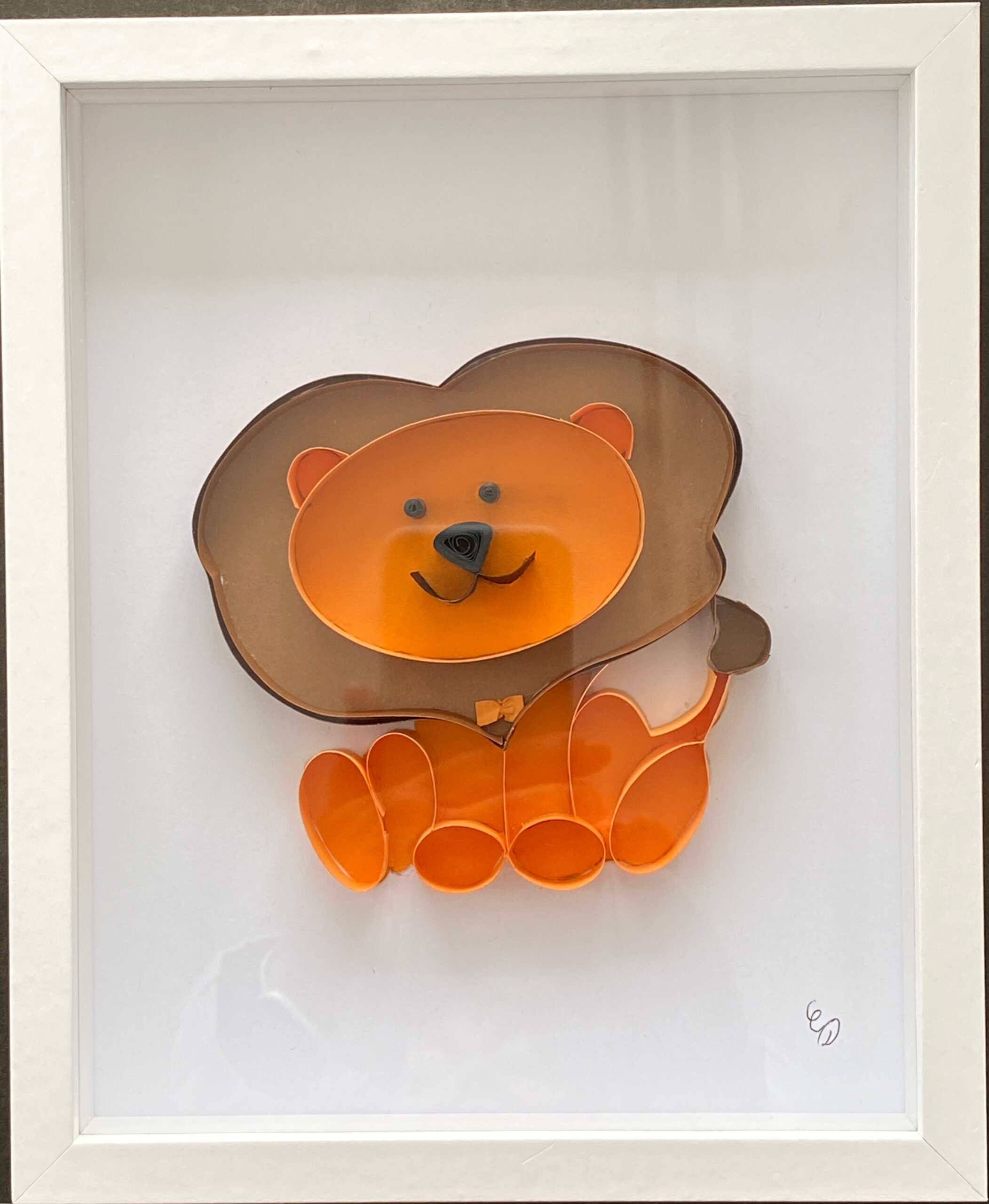 LIONCEAU A PERSONNALISER QUILLING LIONCEAU PERSONNALISER