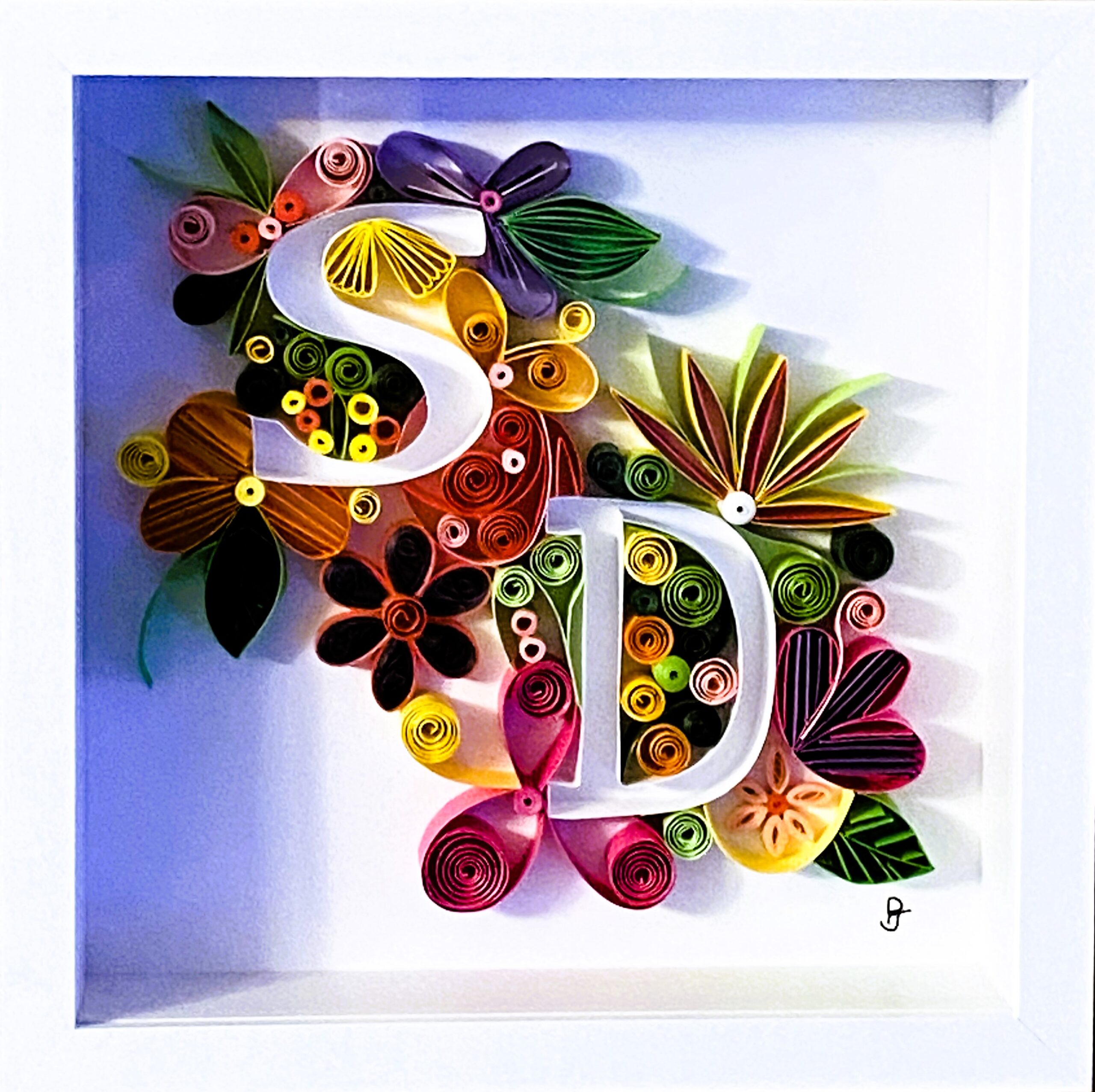 INITIALES SD QUILLING INITIALES SD