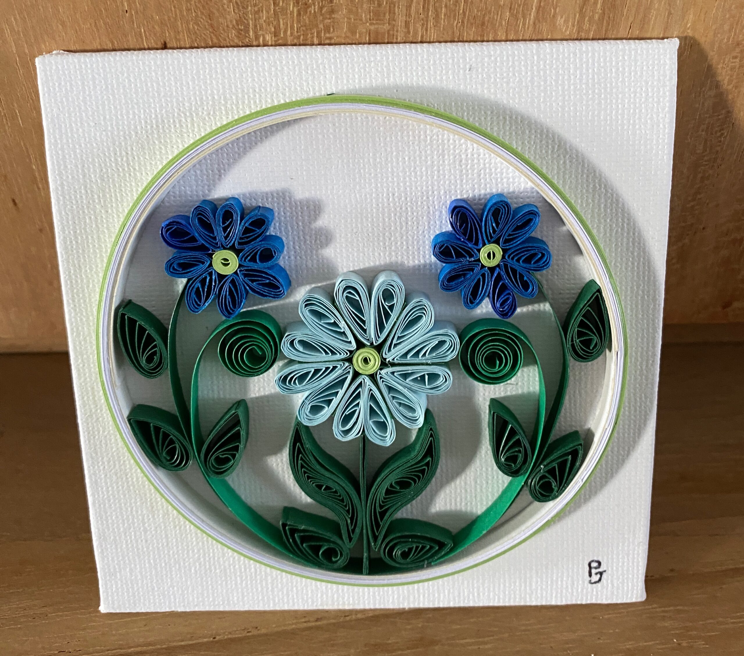 FLEURS BLEUES QUILLING FLEURS BLEUES