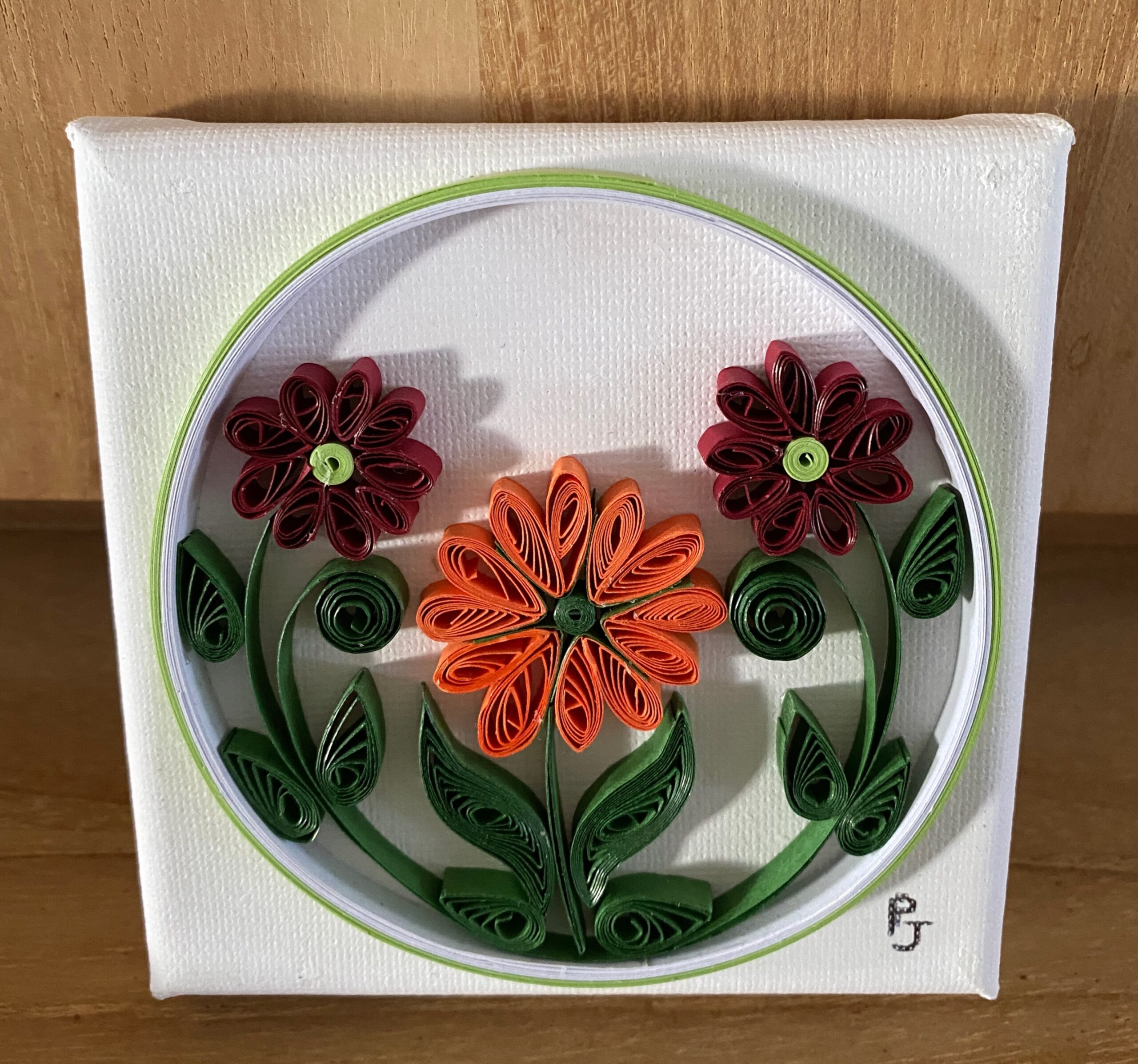 FLEURS ORANGES QUILLING FLEURS ORANGES