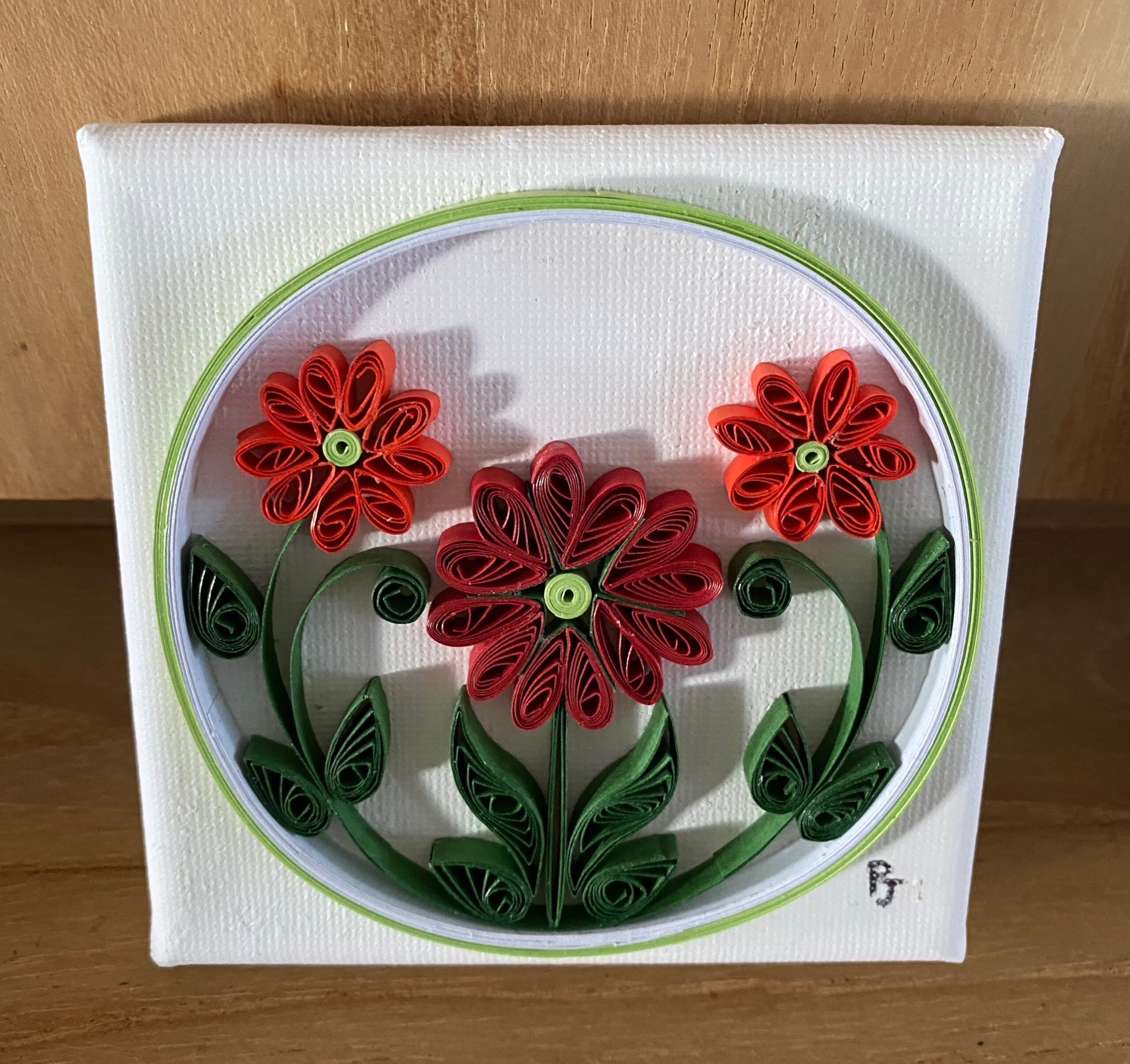 FLEURS ROUGES QUILLING FLEURS ROUGES