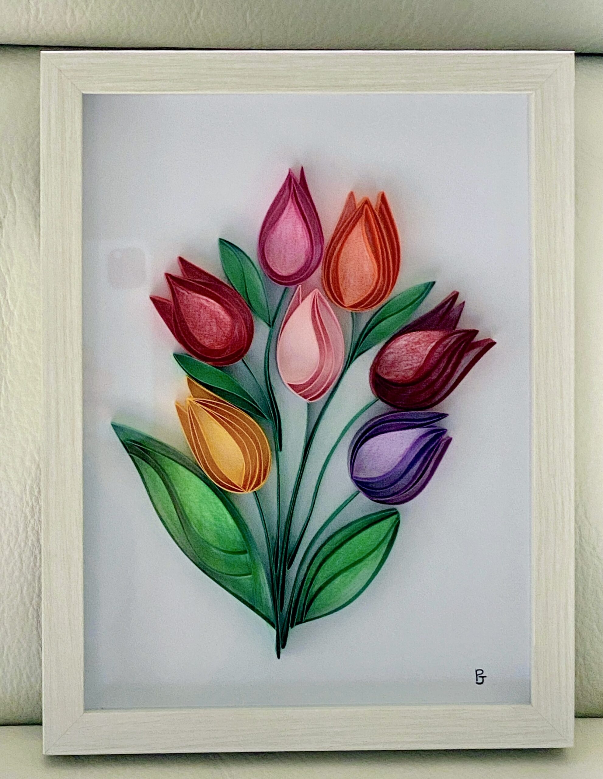 BOUQUET DE TULIPES QUILLING BOUQUET DE TULIPES