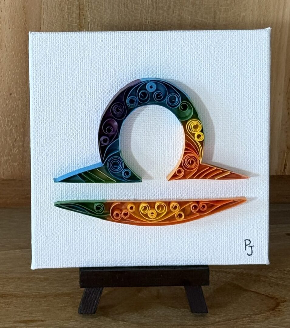 QUILLING SIGNE ASTROLOGIQUE BALANCE